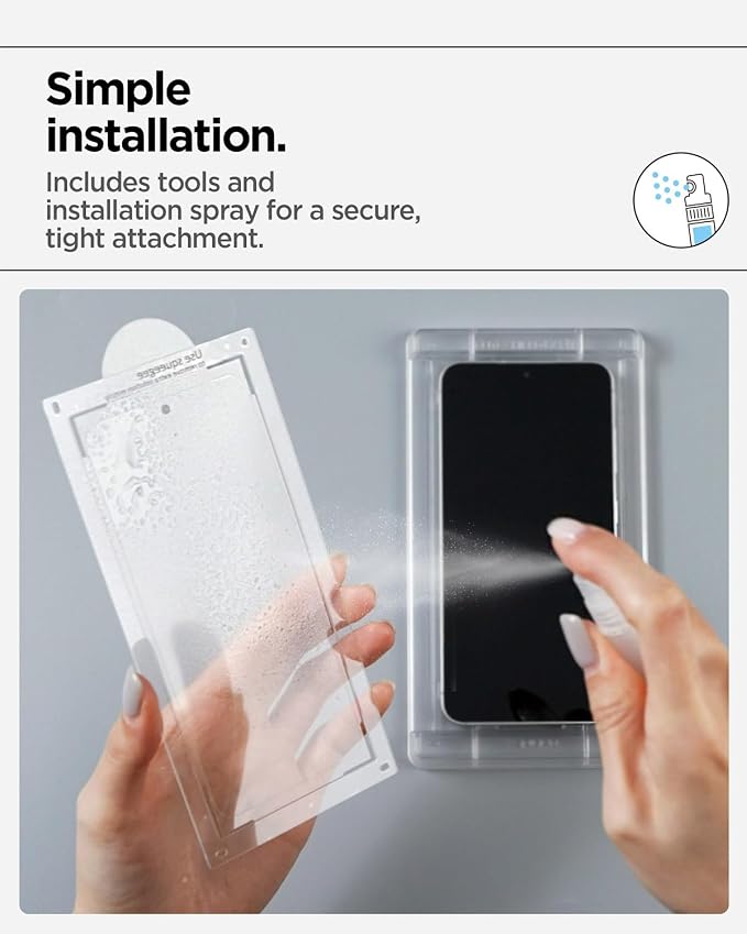 Galaxy S25 Ultra ile Uyumlu Kolay Kurulum Film Ekran Koruyucu Elite Shield EZ Fit HD Şeffaf - AFL09083 (Spigen TR Garantili) - Görsel 3