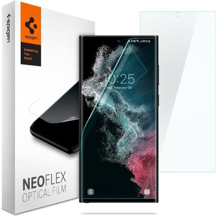 Galaxy S22 Ultra ile Uyumlu Film Ekran Koruyucu Neo Flex HD (2 Adet) Şeffaf - AFL04137 (Spigen TR Garantili)