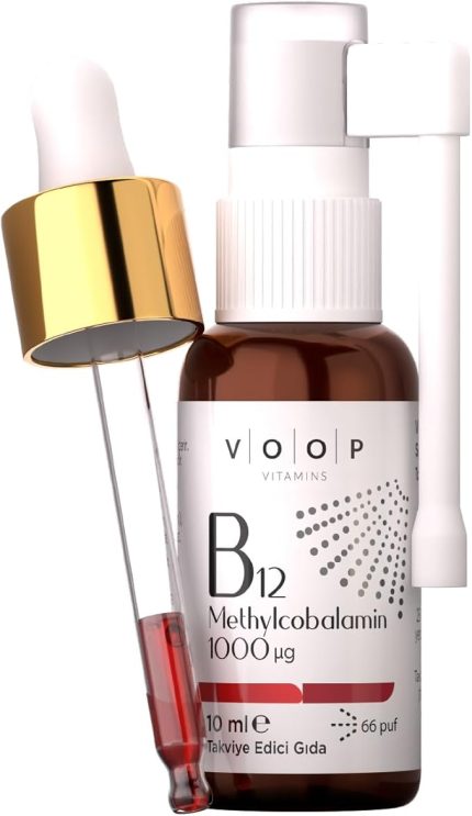 Vitamin B12 Methylcobalamin 1000 mg Sprey Damla Takviye Edici Gıda 10 ml