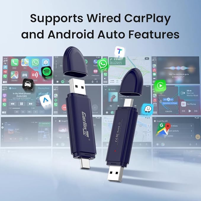5.0 SE Pro Kablosuz Android Araç ve CarPlay Adaptörü, OEM Araçlar İçin Kabloluyu Kablosuza Dönüştür (Model Yılı: 2015 - 2026) Kablolu CarPlay ve Android Araçlarla Uyumlu - Görsel 3