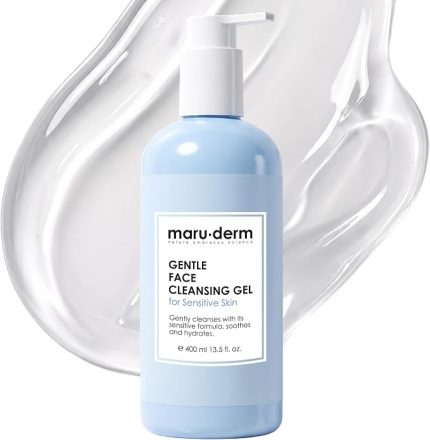 Hassas ve Atopik Ciltler için Yüz Yıkama Jeli – Nazik Arındırıcı Nem Destekli Temizleyici, Papatya & Aloe Vera ile, 400 ML