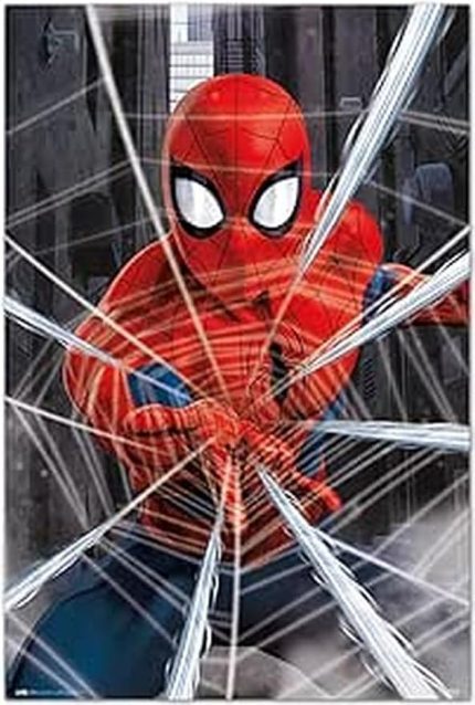 Erik Marvel Poster - Marvel Spiderman Gotcha Posteri - Sanatsal Baskı - Dekorasyon Oturma Odası veya Yatak Odası - Dekorasyon Odası - Boyut: 61 x 91, 5 cm Marvel Taraftar Ürünü - Resmi Lisans