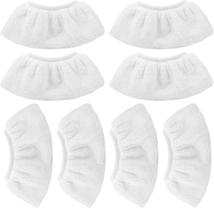 8 Mikrofiber Kapak Seti Kärcher Buharlı Temizleyici Aksesuarları için Uyumlu EasyFix SC 2, SC 3, SC 4, SC 5 (el memesi için) | Vapor Kärcher EasyFix SC 4, SC 5 için