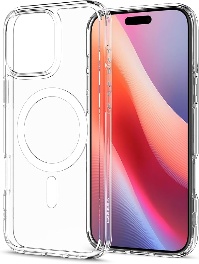 iPhone 16 Pro Max ile Uyumlu MagSafe Kılıf Ultra Hybrid Mag Fit Sararmaya Dayanıklı Beyaz Şeffaf Kapak - ACS07998 (Spigen TR Garantili) - Görsel 2
