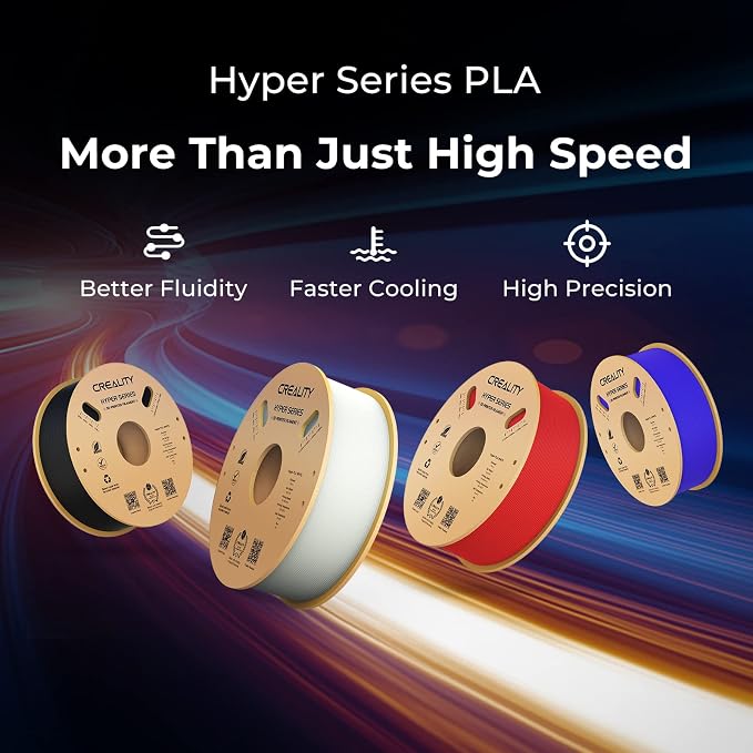 K1 Max/Ender 3 V3 SE/KE için Hyper PLA Filament Value Pack 1.75mm 2KG, Yüksek Hız 30-600mm/s için tasarlanmış PLA Filaman, Boyutsal Hassasiyet ± 0,03 mm (Beyaz+Siyah) - Görsel 3