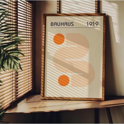 Tanıtım Bauhaus Çerçevesiz Poster, Modern Dekoratif Çerçevesiz Poster, Tablo, Bauhaus-13, 40 x 50