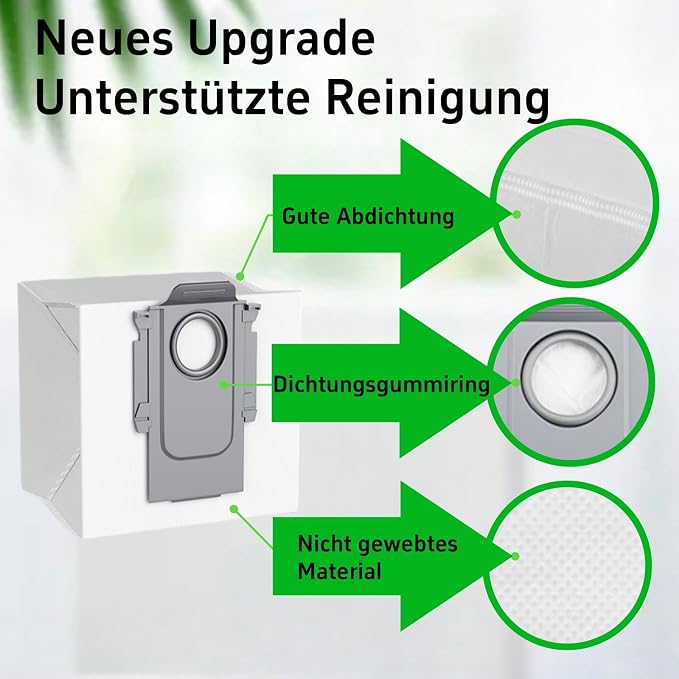 Q Revo/Q Revo Pro/Q Revo MaxV/QRevo Curv/QV 35A/35S/QR/S8 MaxV Ultra/QRevo S/Qrevo Maste/Elektrikli Süpürge için 12 Adet Toz Torbası, Yedek Torba Aksesuar Seti Elektrikli Süpürge Torbası - Görsel 3
