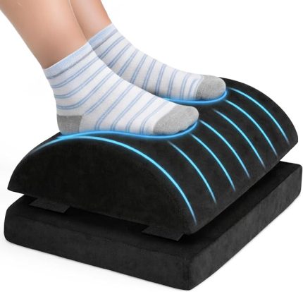 - Ergonomik Ayak Yastığı Desteği – Sünger Ayak Dinlendirme için Yastık, Ofis ve Ev Kullanımı İçin Rahatlatıcı Ayak Uzatma Destek Pedi, Uzun Süre Oturanlar İçin Konforlu Ayak Destek Minderi