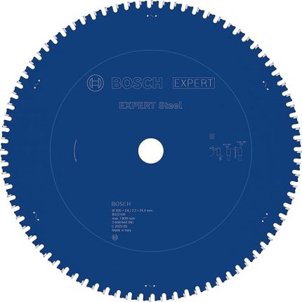 Professional Expert Serisi Metal için Daire Testere Bıçağı 305 * 25,40 mm 80 Diş
