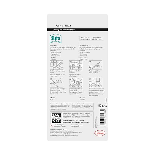 Universal Silikon, Üstün kalite %100 Beyaz Silikon, Mutfak, Banyo ve Pencereler İçin Hızlı Kuruyan Dolgu Macunu, Sararma ve Küflenme Yapmaz, 50 gr Tüp - Görsel 2