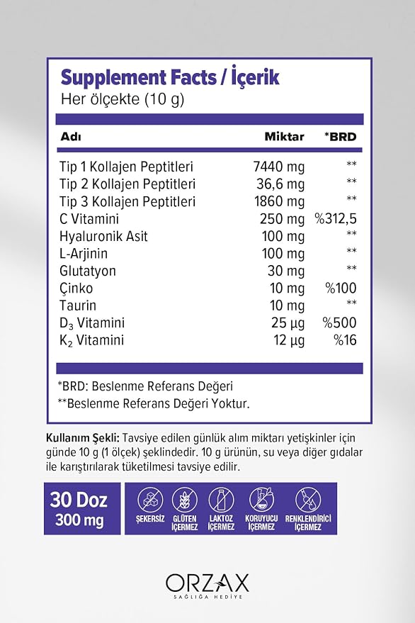 The Collagen All Body Toz Form Takviye Edici Gıda 300 gr - Görsel 2