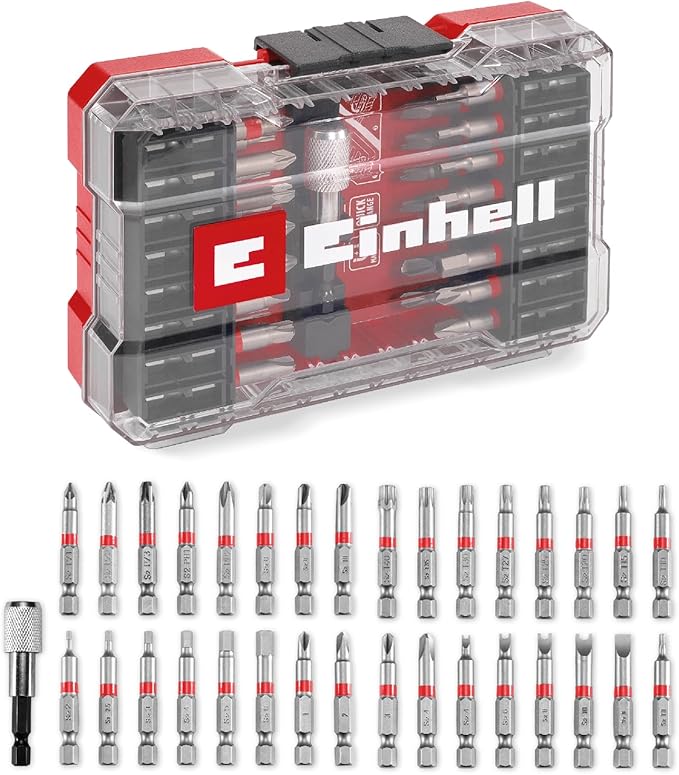 M-CASE 33 Parça Uç Seti (S2 çelikten yapılmış 50 mm uçlara sahip akülü vidalamalar ve elektrikli matkaplar için,hızlı değiştirilebilir uç tutucu, saklama kutusu) - 49118903