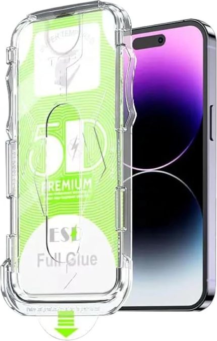 iPhone 17e / iPhone 16e / iPhone 14 / iPhone 13 / iPhone 13 Pro İle Uyumlu Ekran Koruyucu Hizalama Aparatlı Takılırken Camın Altında Kesinlikle Toz Bırakmayan Temperli Kırılmaz Cam Koruma