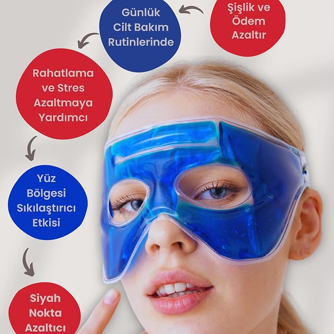 Göz Maskesi Soğutucu Etkili Sıcak&Soğuk Kullanıma Uygun Göz - Görsel 3