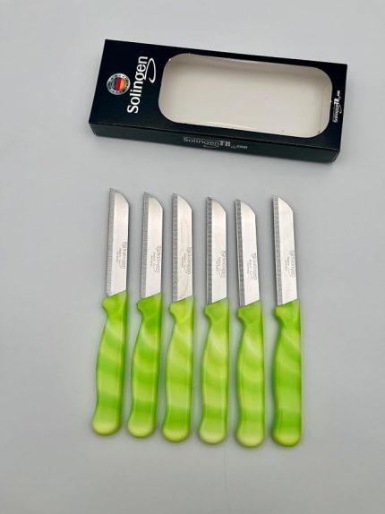 Klever Mermer 6 Adet Meyve Bıçağı (Fıstık Yeşili)