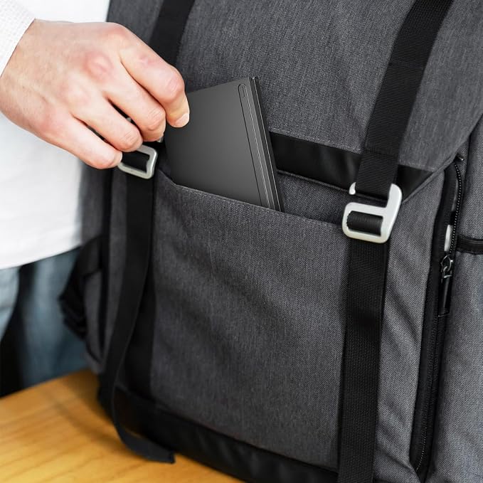 Katlanabilir Kablosuz Bluetooth Klavye, 67 Tuş Makas Mekanizmalı, iOS Android Windows Uyumlu, USB-C Şarjlı, 150 mAh Batarya, 10 m Menzil, Çift Katlanır Taşınabilir Tasarım | (B028 Siyah) - Görsel 4