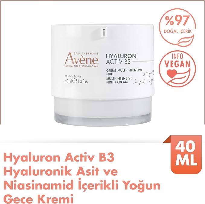 THERMALE AVENE Hyaluron Activ B3 Multi-ıntensive Night Cream 40 ml 213566 - Görsel 2