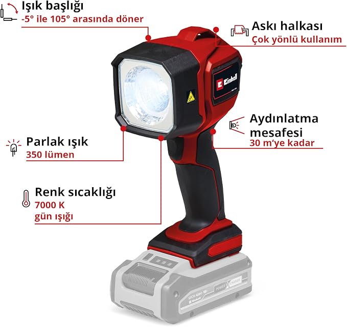 Akülü Aydınlatma TC-CL 18/350 Li-Solo 4514175 - Görsel 3
