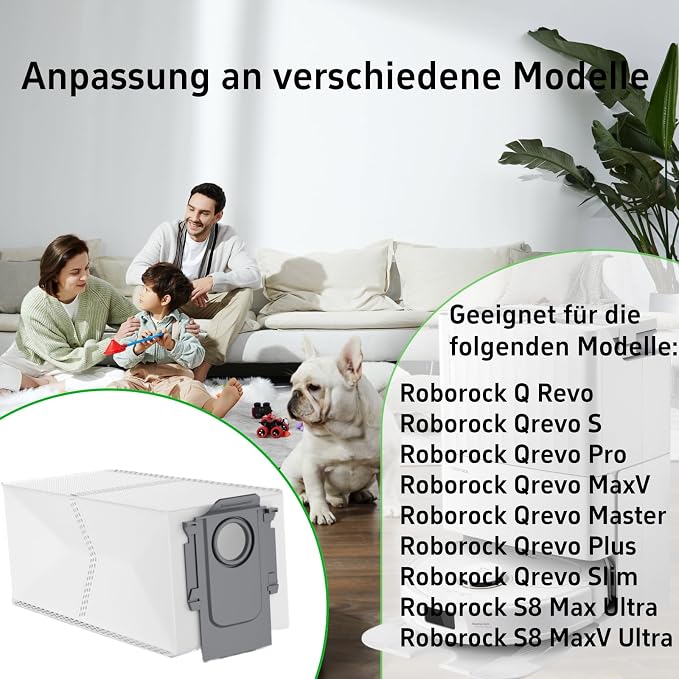 Q Revo/Q Revo Pro/Q Revo MaxV/QRevo Curv/QV 35A/35S/QR/S8 MaxV Ultra/QRevo S/Qrevo Maste/Elektrikli Süpürge için 12 Adet Toz Torbası, Yedek Torba Aksesuar Seti Elektrikli Süpürge Torbası - Görsel 5