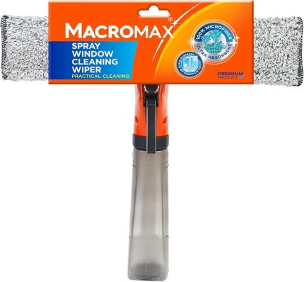 Max Spreyli Cam Silme Aparatı, 3'ü 1 Arada Çekpaslı ve Mikrofiberli Camsil, İz Bırakmaz