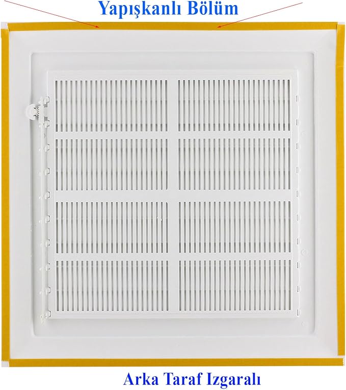 PLASTİK MENFEZ 30X30 CM BANYO / WC HAVALANDIRMA MENFEZ - Görsel 4