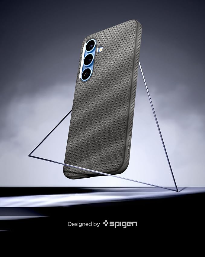 Galaxy S25 Plus ile Uyumlu Kılıf Liquid Air Kaymaz Dokulu Yüzey Gri Kapak - ACS08980 (Spigen TR Garantili) - Görsel 3