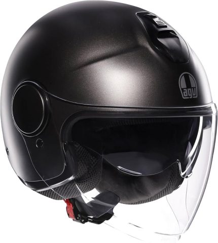 Eteres Motosiklet Kaskı Açık Kask Mono Matt Asfalto Grey XS