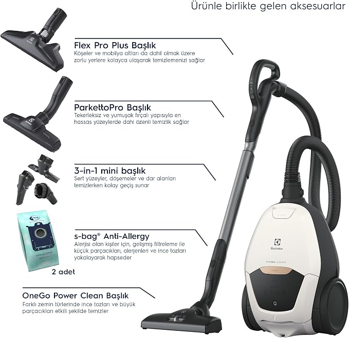 PD82-ALRG Pure D8 Toz Torbalı Elektrikli Süpürge - Görsel 2