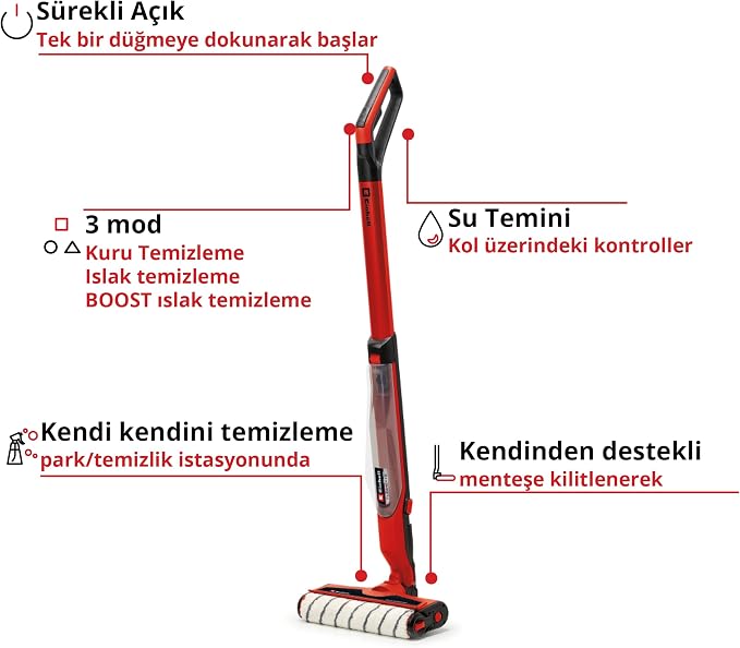 Akülü Sert Zemin Temizleyici CLEANEXXO 3437110 - Görsel 3