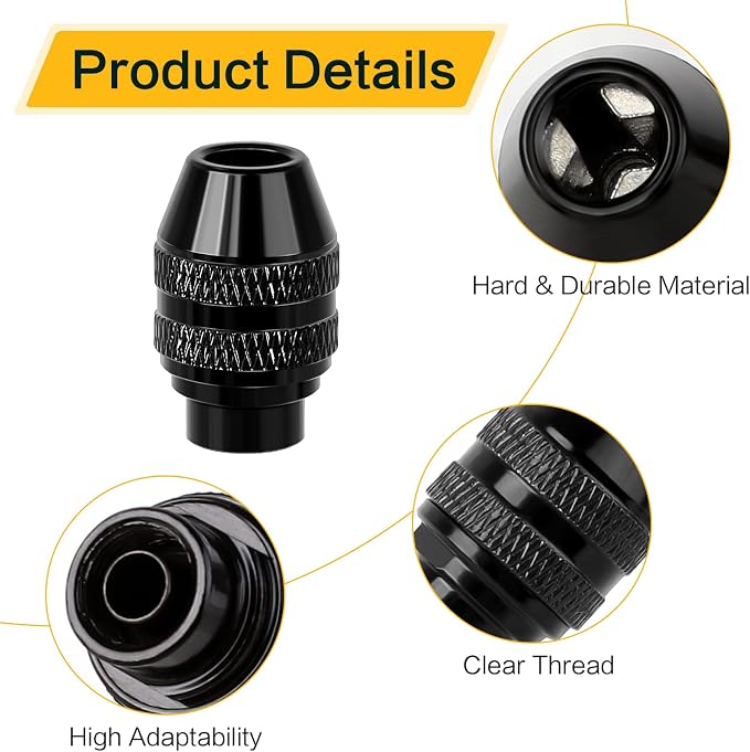 adet 4486 çok Chuck Dremel için 0.4-3.2mm çok hızlı değişim anahtarsız Chuck yedek aksesuarları Dremel 4486 döner araçları 4000 3000 395 8200 7700 - Görsel 3