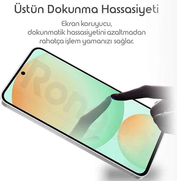 Samsung Galaxy S24 FE için Ekran Koruyucu 9H Sertlikte Anti-Static Temperli Cam Görüntü Kalitesini ve Dokunmatiği Etkilemeyen S24fe Cam Çizilme ve Darbelere Karşı Ekranı Kaplayan S24 FE Koruma - Görsel 4