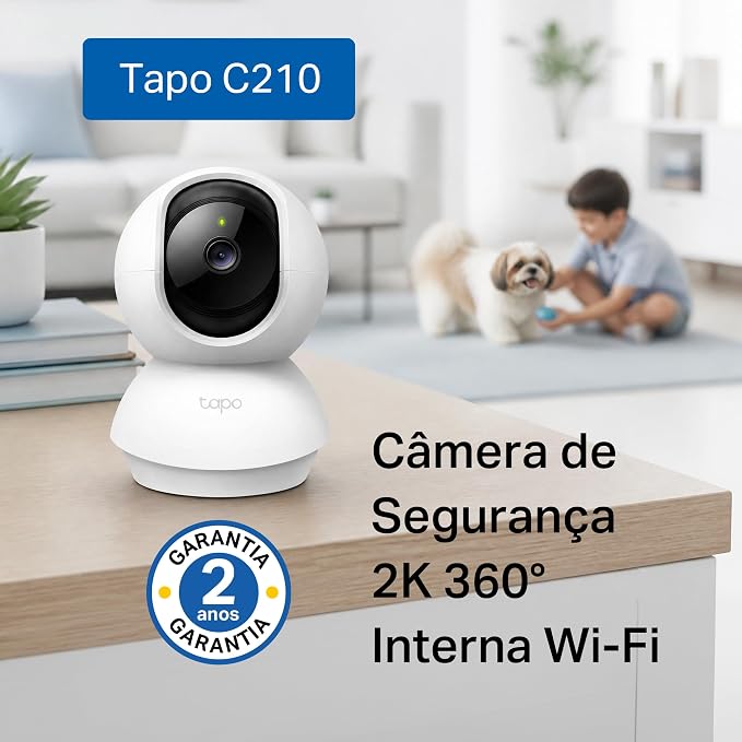 C210, 2K 3MP, Hareket Tespit ve Takibi, 360°, 9m Gece Görüşü, Çift Yönlü Sesli İletişim, Sesli Alarm, Bulut/Yerel Depolama, Bebek Ağlaması Tespiti, İç Mekan Wi-Fi Güvenlik Kamerası - Görsel 2