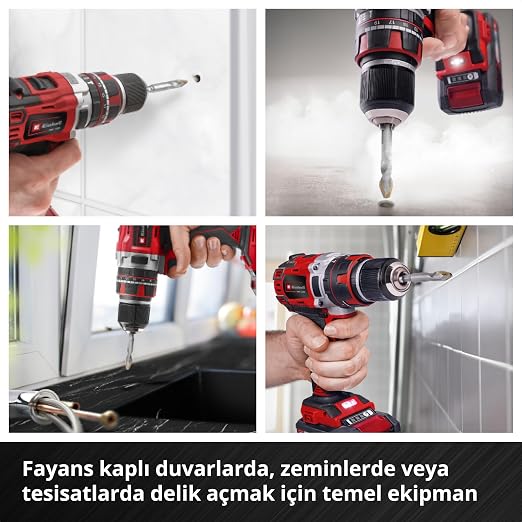 Einhell XS-CASE 4 Parça Karbür Fayans Matkap Ucu Seti (Takım Çeliğinden Üretilmiştir, Özel Taşlanmış Karbür Plaka, Merkezleme Ucu, E 6.3 Sap, Saklama Kutusu Dahil) - 49051404 - Görsel 4