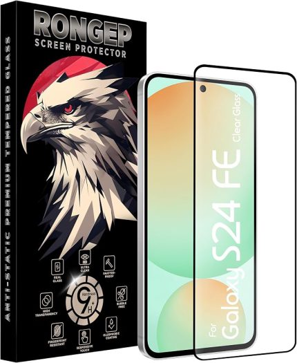 Samsung Galaxy S24 FE için Ekran Koruyucu 9H Sertlikte Anti-Static Temperli Cam Görüntü Kalitesini ve Dokunmatiği Etkilemeyen S24fe Cam Çizilme ve Darbelere Karşı Ekranı Kaplayan S24 FE Koruma
