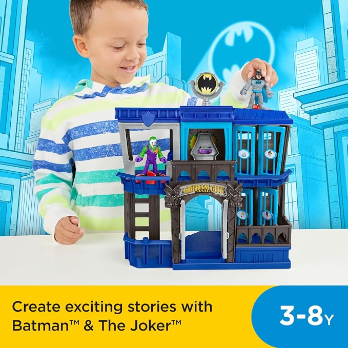 Imaginext DC Super Friends™ GOTHAM Hapishanesi Oyun Seti Hapishanesi Imaginext DC Super Friends™ GOTHAM Hapishanesi Oyun Seti HHP81 | Batman Oyuncak Gotham City Hapishane Şarjlı Oyun Seti 3 Yaşından İtibaren Çocuklar için, DC Universe, HHP81 - Görsel 3