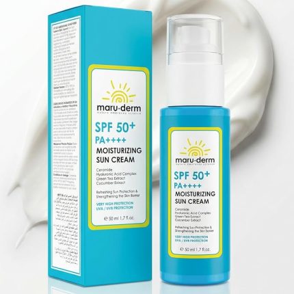 Nemlendirici Yüz Güneş Kremi SPF 50+ PA++++ – Yeni Nesil Kore Filtreli, Ectoin & Seramid İçerikli Nemlendirici Güneş Koruyucu 50 ML