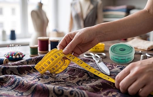 Home 150 Cm Vücut Beden Ölçüm Metresi, Diyetisyen Mezurası, Terzi Mezurası, Esnek Mezura, Kıyafet Ölçüm Metresi, Bel Ölçme Bandı, Dikiş Nakış ve Vücut Ölçümü İçin Mezura - Görsel 5