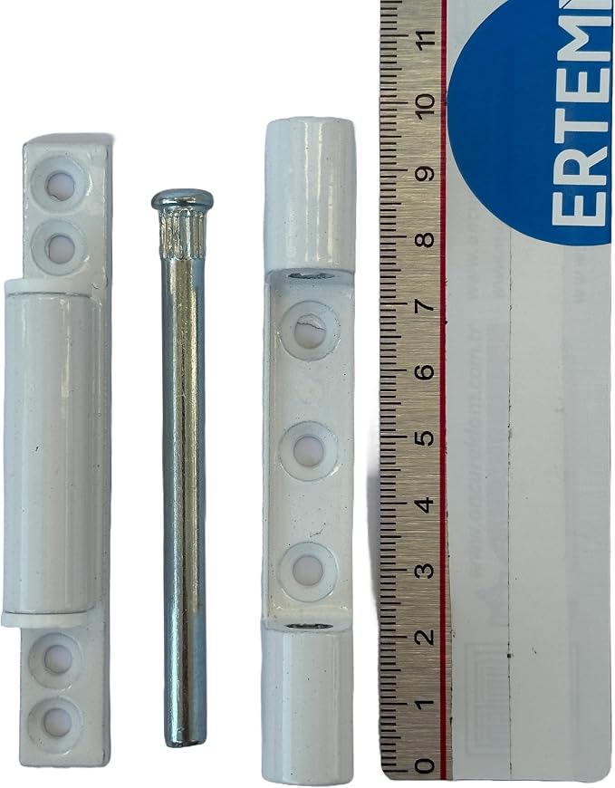 Plastik Pencere ve Kapılar için Metal Menteşe, 95mm Uzun Tip, Beyaz - Görsel 3