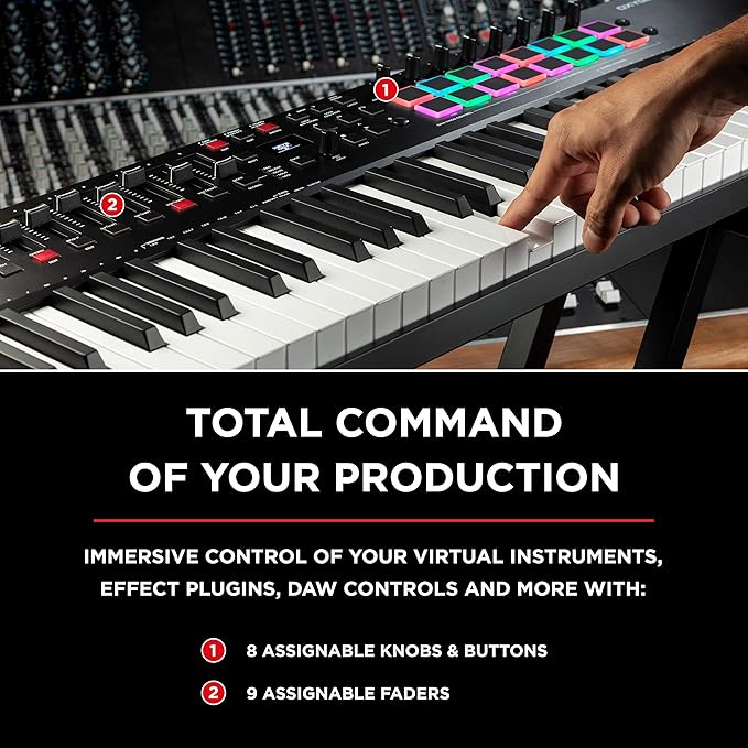 Oxygen Pro 61 USB MIDI Klavye Kontrolör - Görsel 3