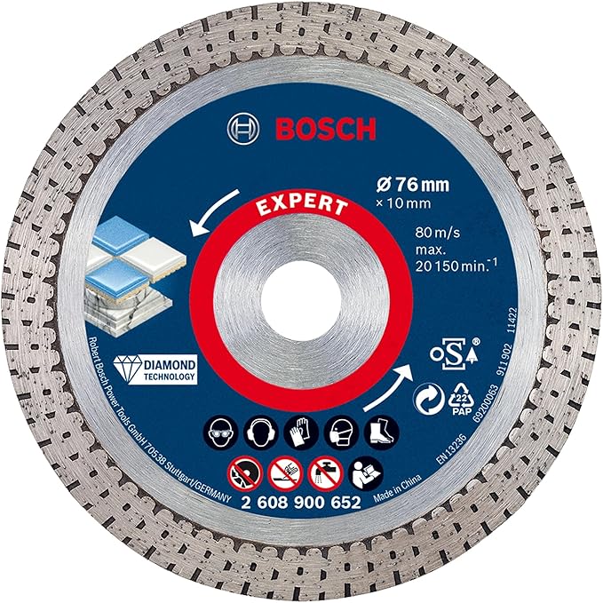 1x Expert Hard Ceramic elmas kesme diski, 76 x 1,5 x 10 mm - Görsel 2