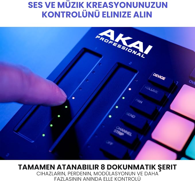 Professional APC64 USB MIDI Pad Kontrolör - Görsel 3