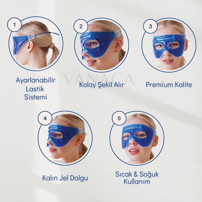 Göz Maskesi Soğutucu Etkili Sıcak&Soğuk Kullanıma Uygun Göz - Görsel 4