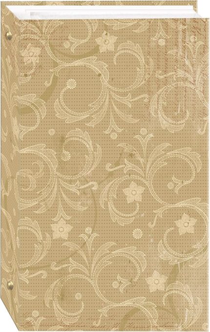 - 3-Ring Photo Album 300 Pockets Hold 4x6 Photos, Jasmine Design