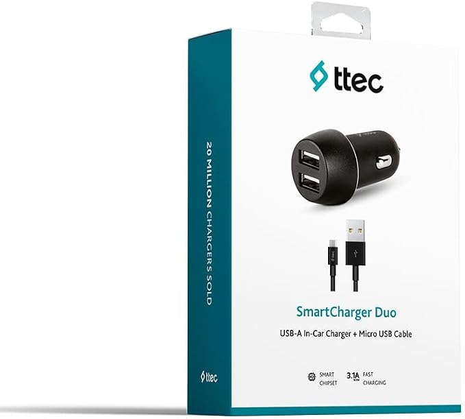SmartCharger Duo 3.1A Araç Şarj Aleti Çift USB Girişi - Görsel 2