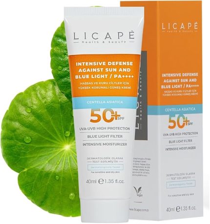 Hassas ve Kuru Ciltler İçin 50 SPF Güneş Kremi – Yüksek Korumalı, Suya Dayanıklı, Nemlendirici ve Onarıcı Etkili Yüz ve Vücut Güneş Koruyucu – 40 ml