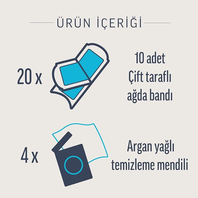 Professional Yüz Ağda Bandı 20'Li Hassas Ciltler, Ağda Bandı, Bant - Görsel 3