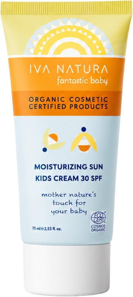 Natura Organik Mineral Filtreli 30SPF Çocuk Güneş Kremi Çinko Oksit İçerikli – Hassas Ciltler İçin – 75 ml