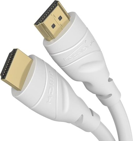 – HDMI Kablosu 4K – 20m – beyaz – PS5, Blu-ray, Xbox