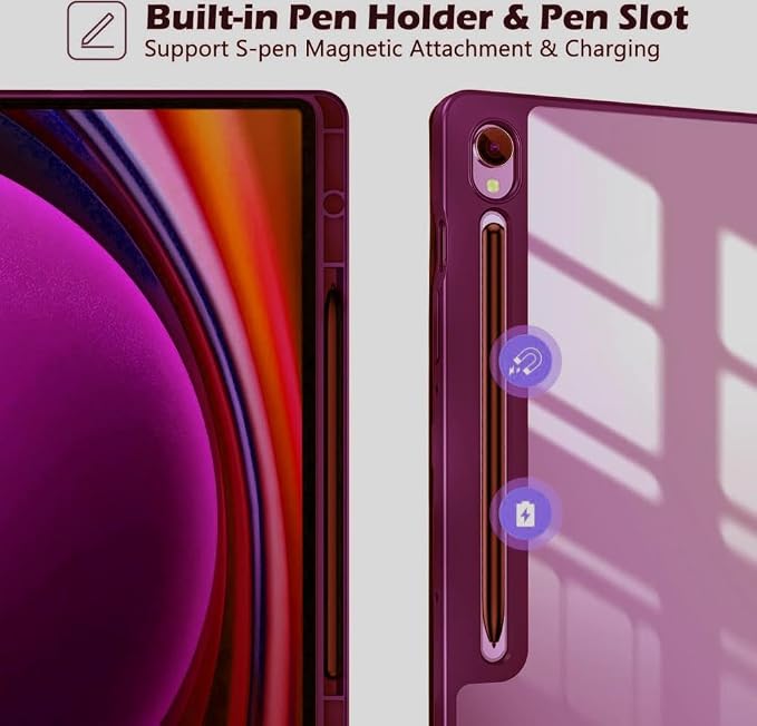 Samsung Galaxy Tab S10 Lite S10 FE S9 FE S9 11inç ile uyumlu Kılıf Grafiti Şeffaf Kalem Bölmeli(12.4inç Değildir) - Görsel 4