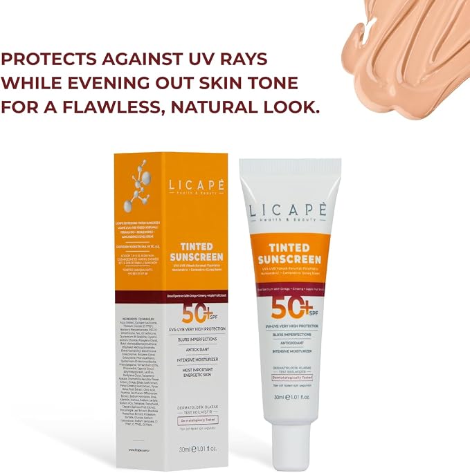 Yüksek Koruma Tinted Güneş Kremi SPF 50 – Kapatıcı Etkili, Cilt Tonu Eşitleyici, Nemlendirici ve Suya Dayanıklı Güneş Koruyucu – 40 ml - Görsel 2